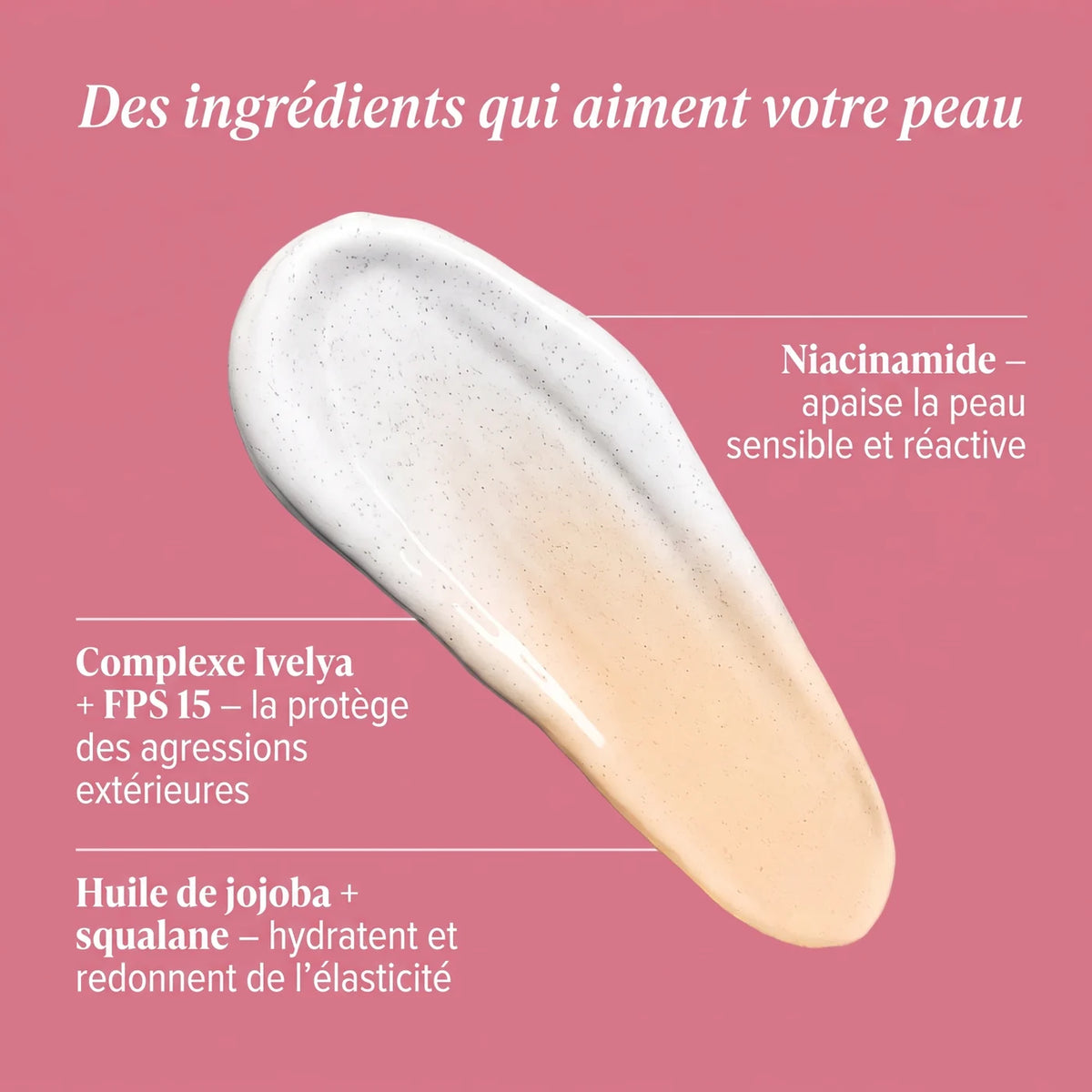 Des ingrédients qui aiment votre peau