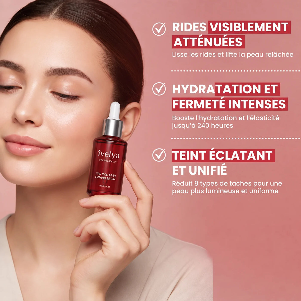 Rides atténuées, hydratation, teint unifié